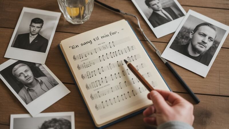 Michael asked for a gentle acoustic style with a warm, male vocal. We created lyrics that mixed nostalgia with gratitude.